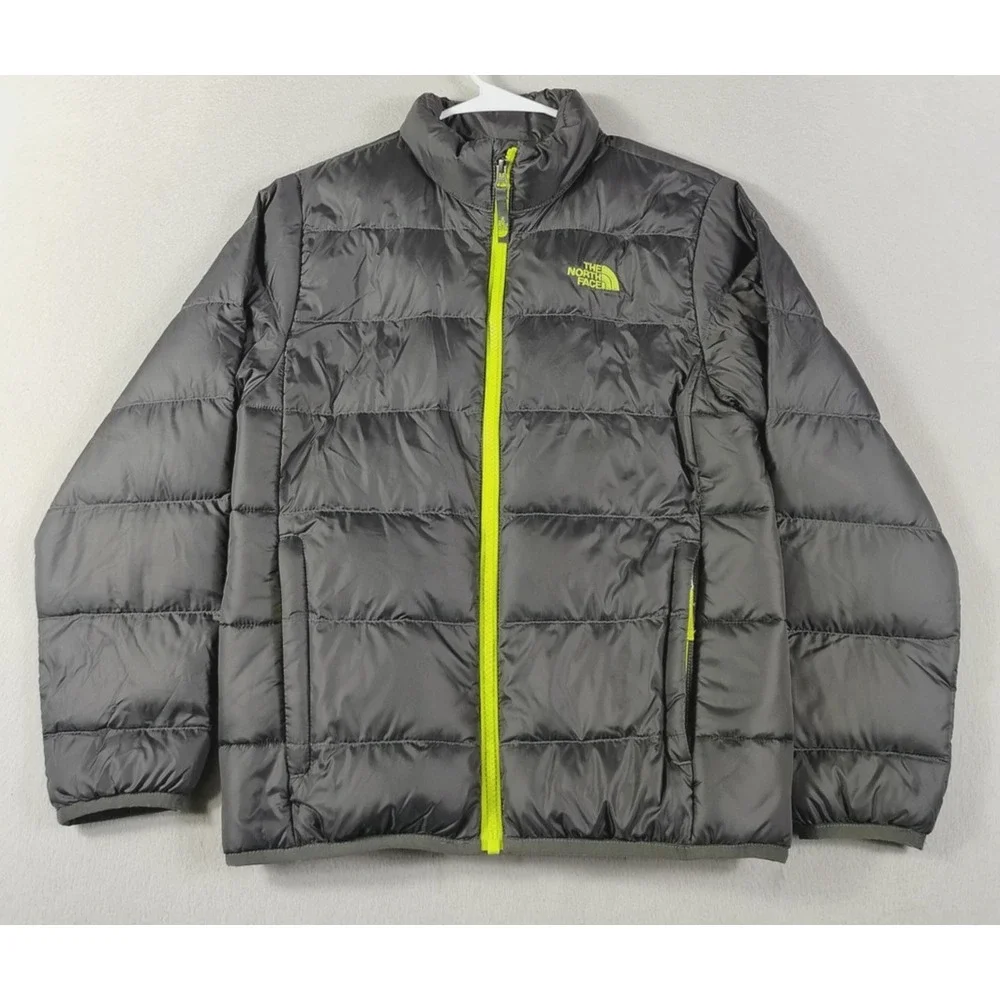 The North Face Jacket Boys 10/12 Black 550 Goose‎ Down Puffer Insulated Winter